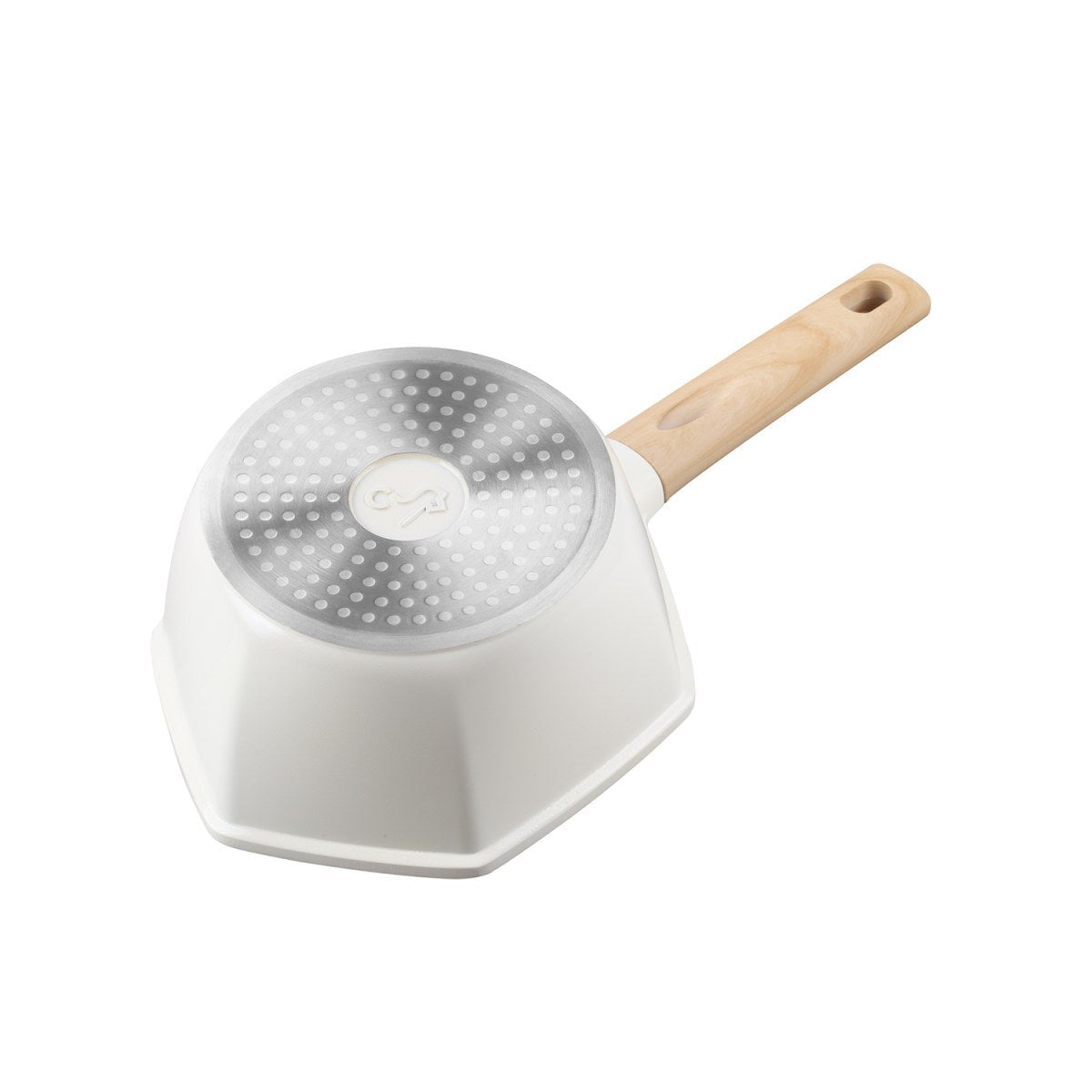 Maple Leaf 18cm White Non-stick Milk Pot - A Touch of Elegance in Your Kitchen-4