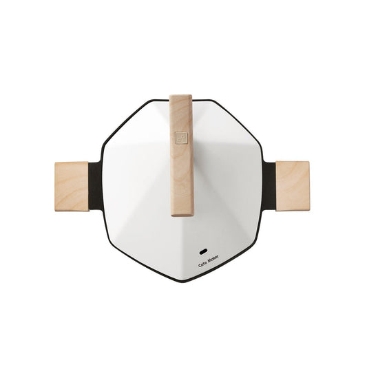 Maple Leaf 24cm White Non-stick Soup Pot - A Taste of Everyday Elegance