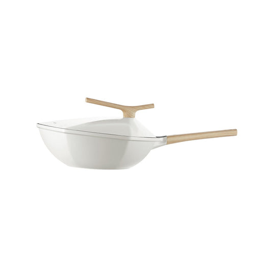Maple Leaf 28cm White Non-stick Wok Pan - Elevate Your Culinary Experience-0