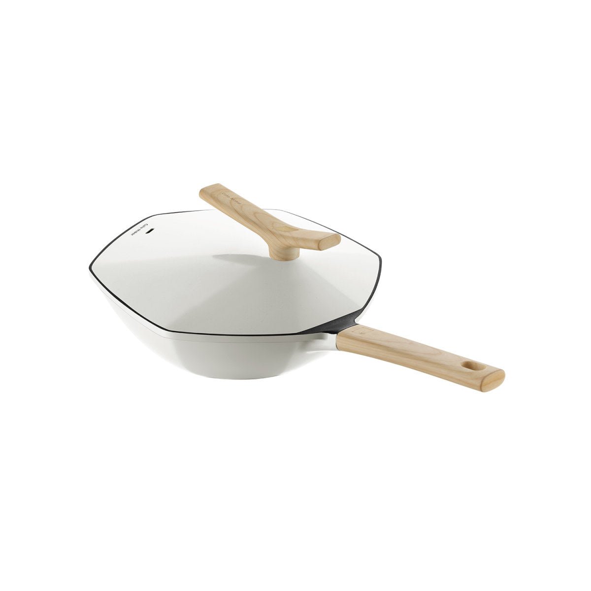 Maple Leaf 28cm White Non-stick Wok Pan - Elevate Your Culinary Experience-3