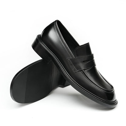 Men’s Calfskin Gradient Leather Loafers with Bold Reinforced Straps-4
