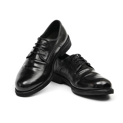 Men’s Classic Derby Shoes with Handcrafted Patina Finish-2
