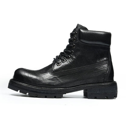 Men’s Rugged Outdoor Combat Boots with Heavy-Duty Traction Sole-0