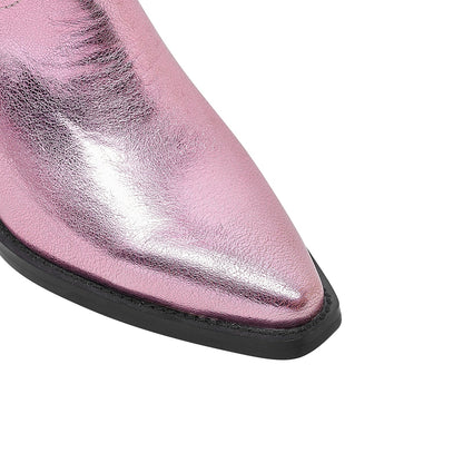 Metallic Party Glam Cowgirl Boots-4