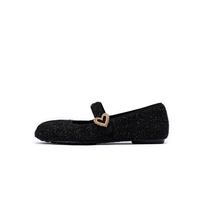 Oriental Split Toe Mary Jane Flat Shoes-0
