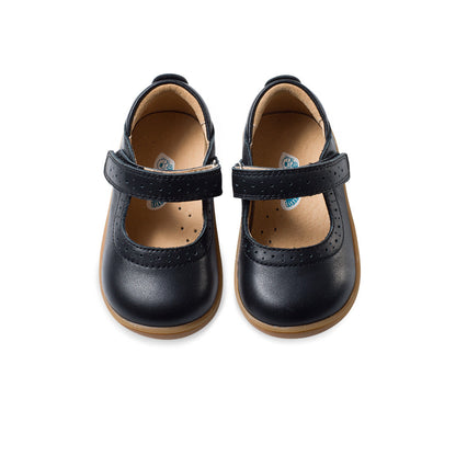 Polka Dot Cutout Mary Jane Shoes-4