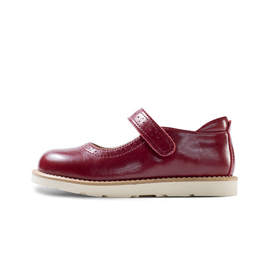 Red Soft Sole Mary Jane Shoes-0