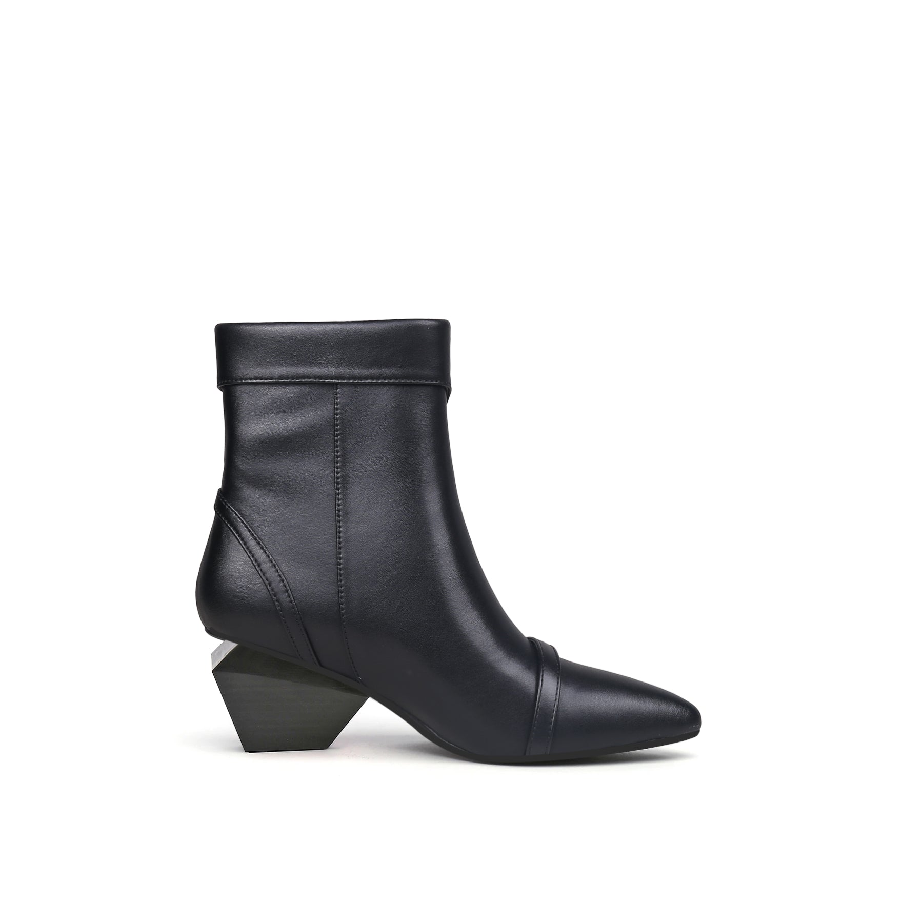 Rocking Side-zip Black Boots-2