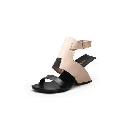 Roman Ankle Strap Leather Sandals-1