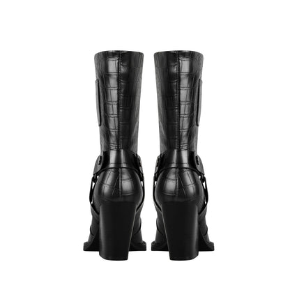 Sexy Pointed Toe Corporate Ankle Boots-3