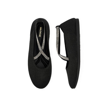 Shallow Pointed Toe Flat Versatile Commuter Ballet Shoes-3