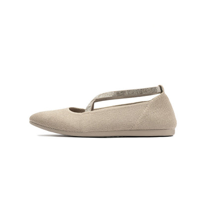 Shallow Pointed Toe Flat Versatile Commuter Ballet Shoes-8