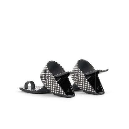 Square Toe Arch Heel Mules-4