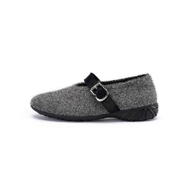 Supportive Soft Round Toe Fuzzy Loafers-6