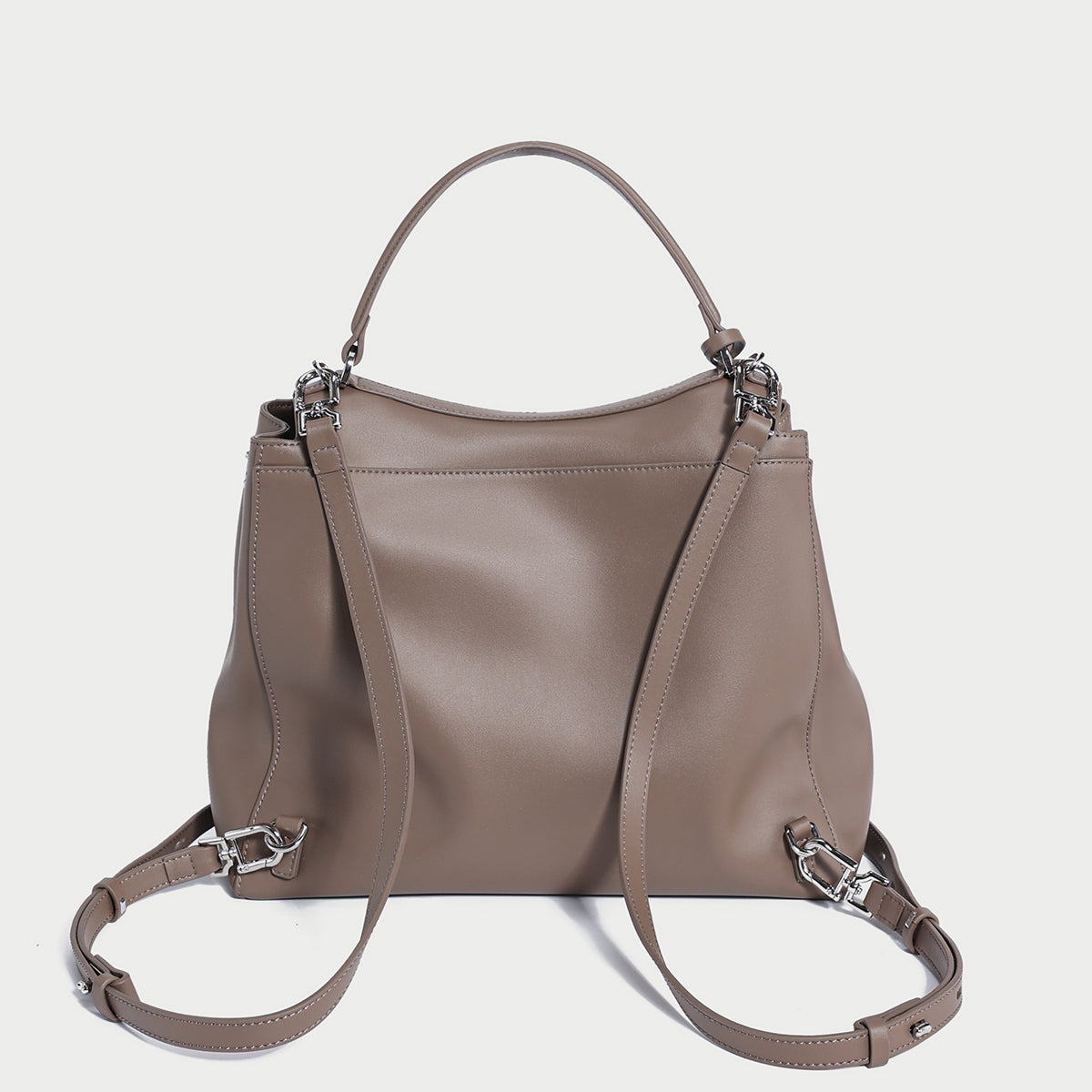 Two Way Leather Backpack-4