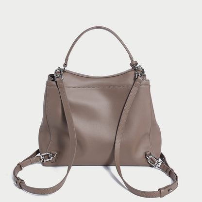 Two Way Leather Backpack-4