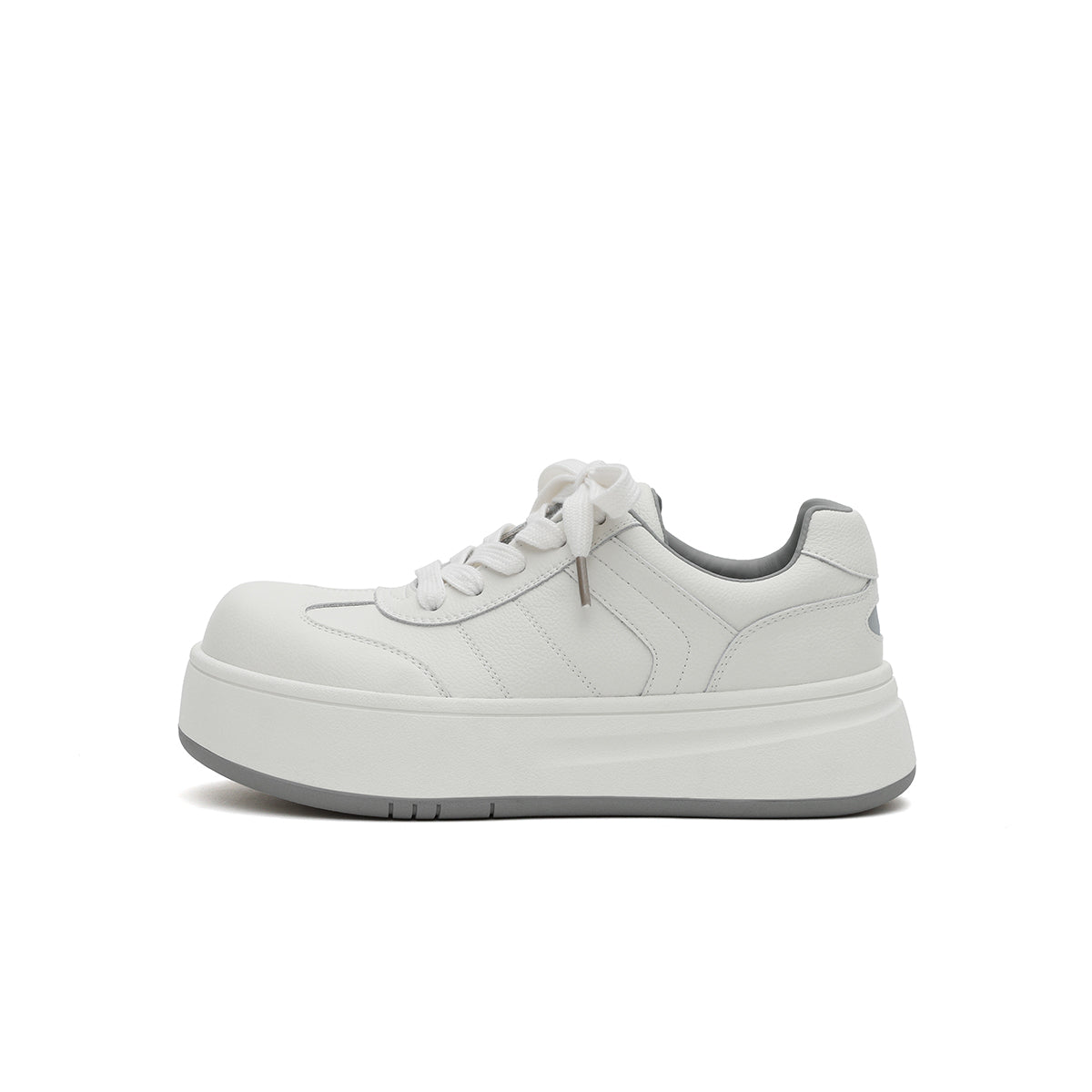 Versatile Neutral Platform Sneakers-5