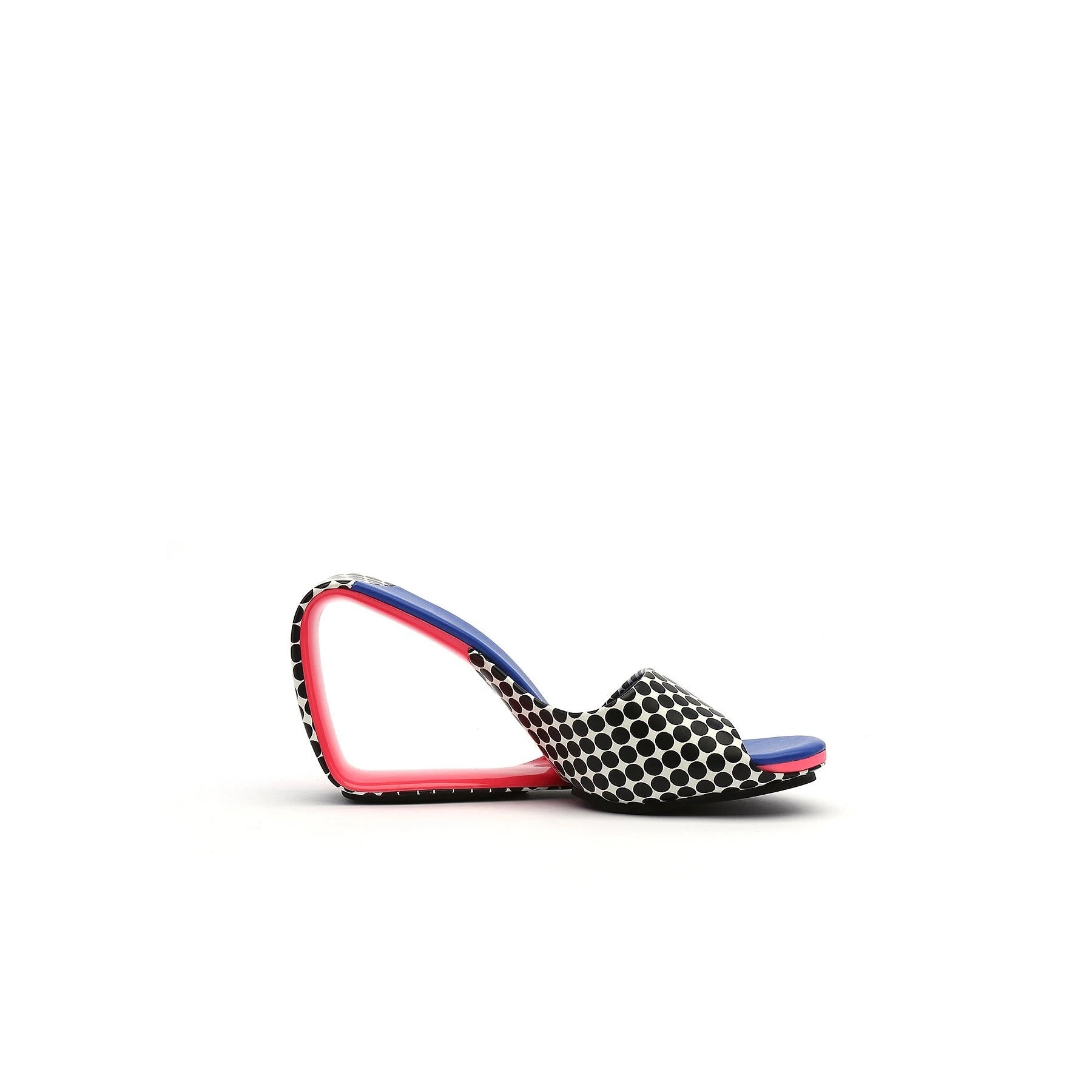Vibrant Textured Wedge Mules-2