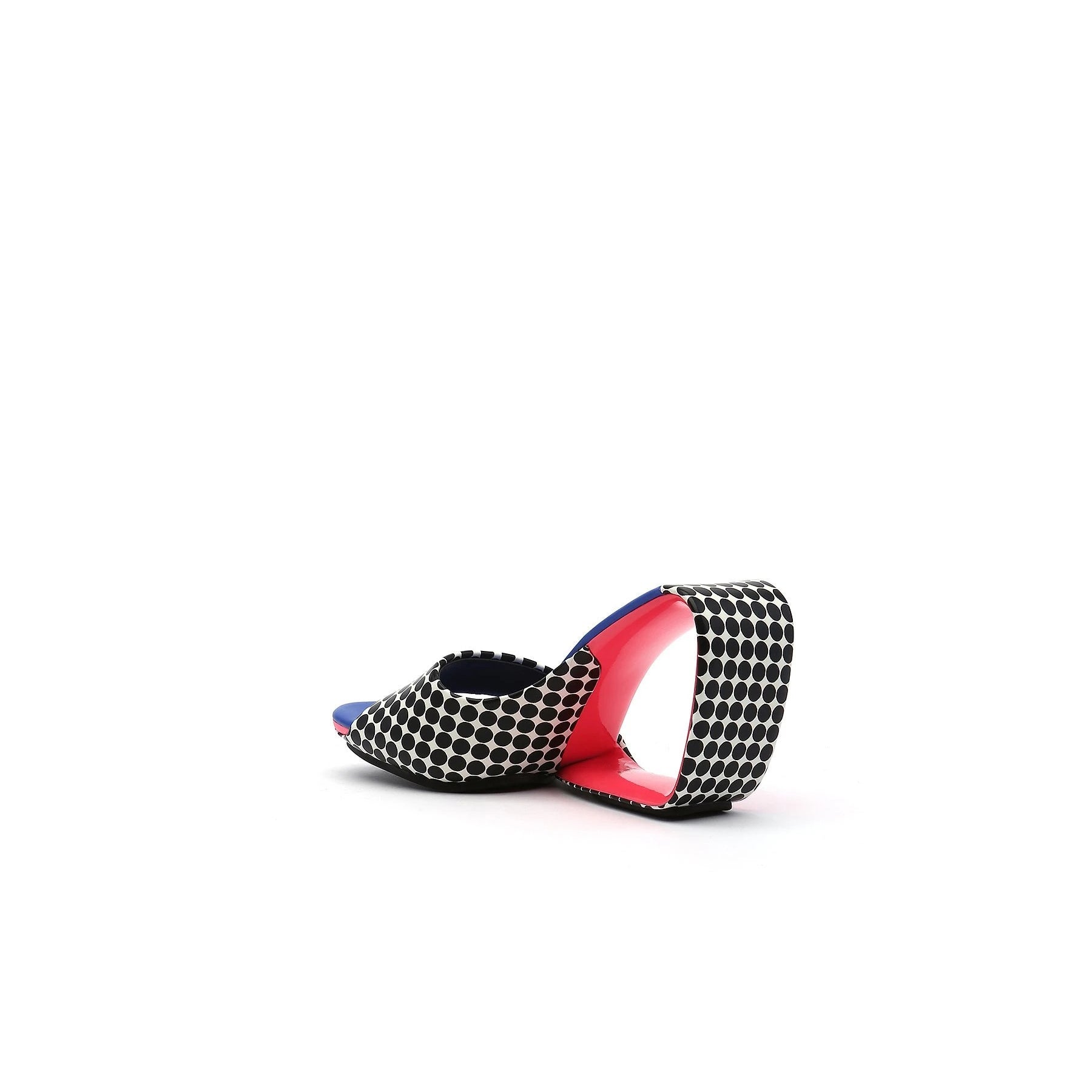 Vibrant Textured Wedge Mules-3