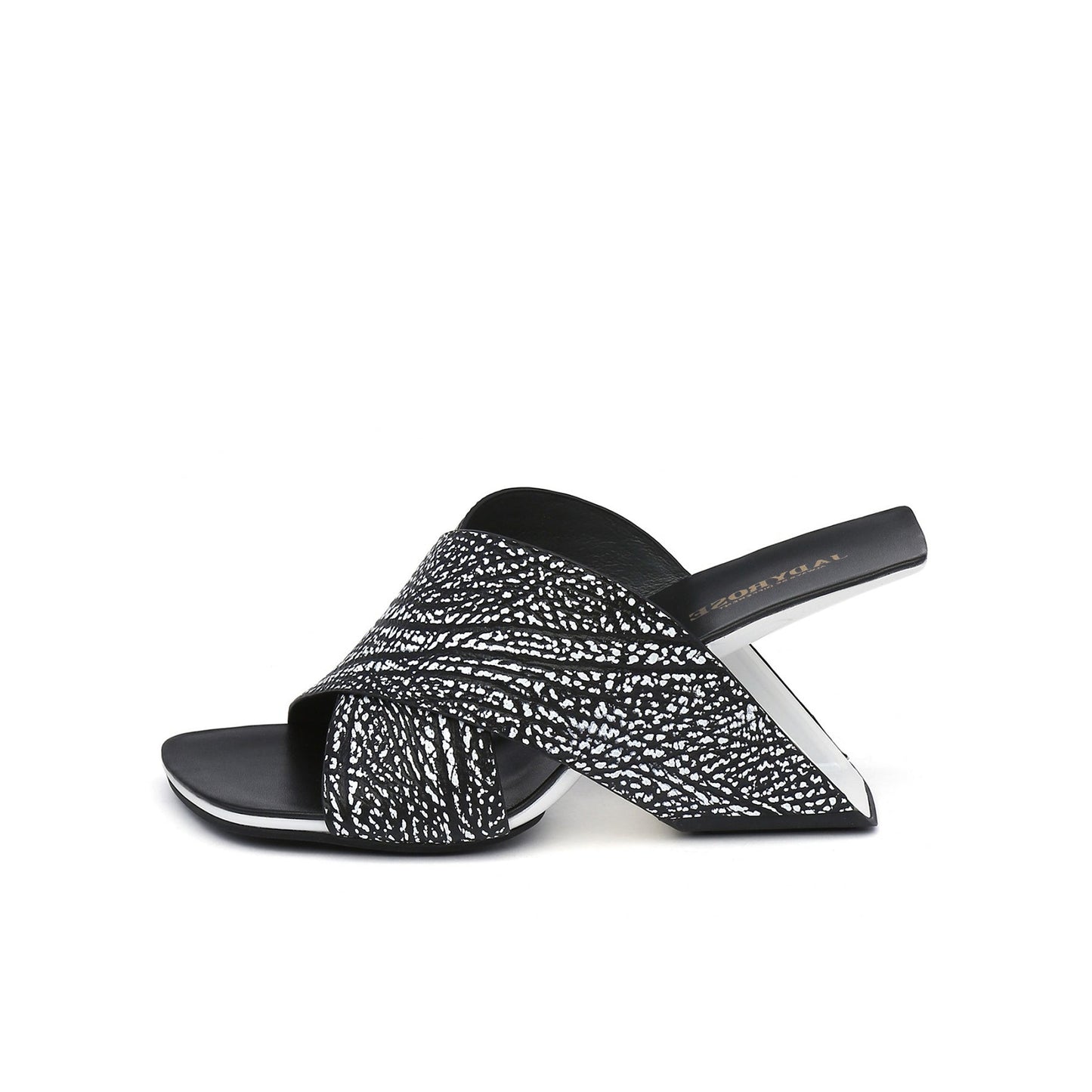 Woven Leather Modern Wedge Sandals-6